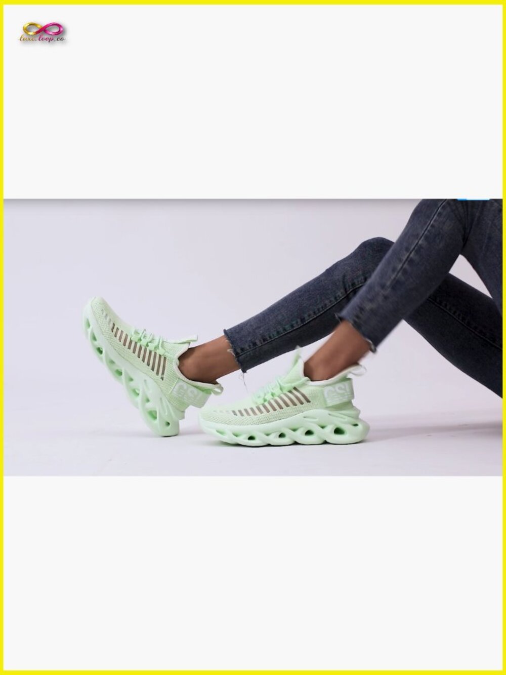 Mesh Walking Sneakers Casual Lace Up Athletic Shoes Lightweight Breathable - Picture 7 of 7